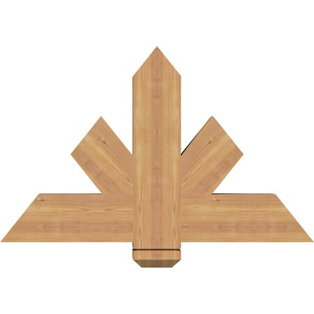 Ekena Millwork Kennewick Timber Gable Bracket, Western Red Cedar, 36"W x 23"H x 3 1/2"D x 5 1/2"F, 15/12 Pitch GBW036X23X0406KEN00SWR
